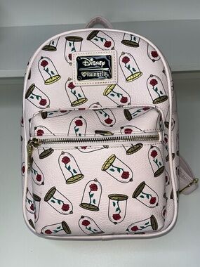 Disney Loungefly Pink Enchanted Rose Mini Backpack